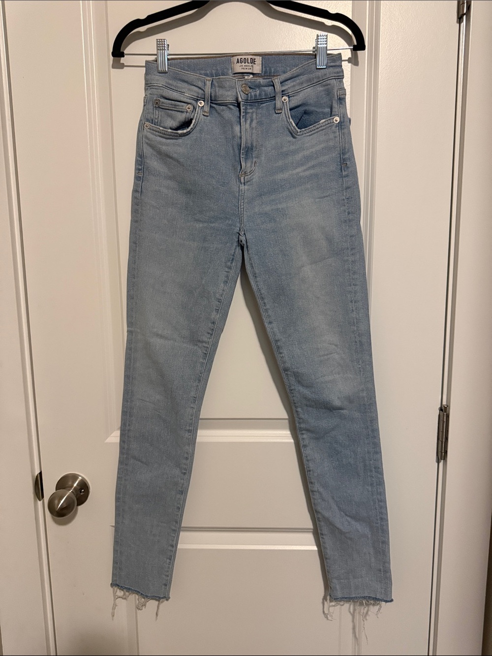 Agolde Light Wash High-Rise Jeans